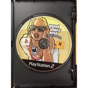 Grand Theft Auto San Andreas PS2 Disc Only Tested
